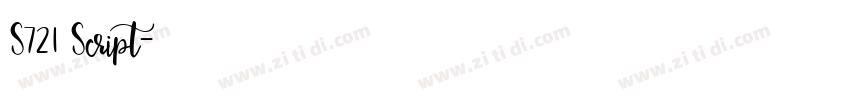 S721 Script字体转换